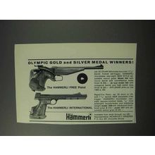 1965 Hammerli Free Pistol and International Pistols Ad