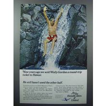 1967 United Air Lines Ad - Hawaii - Round Trip Ticket