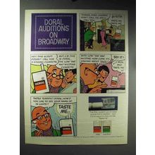 1971 Doral Cigarettes Ad - Doral Auditions on Broadway