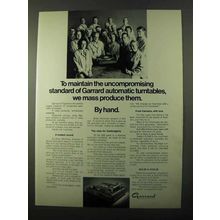 1971 Garrard SL95B Turntable Ad - Uncompromising