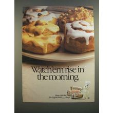 1986 Pillsbury Caramel Danish Rolls, Orange Danish Rolls and Cinnamon Rolls Ad