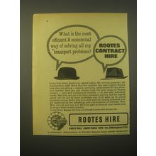 1965 Rootes Hire Ad - What is the most efficient & economical way of solving