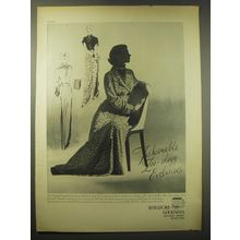 1948 Bergdorf Goodman Hearth-and-Home Coat Ad - photo by Sharland