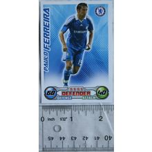 2008/09 Topps Match Attax Trading Card - Paulo Ferreira, Chelsea