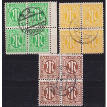 GERMANY Alliiert AmBri [1945] MiNr 0001 ex ( O/used ) [01] 4er