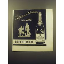 1959 Piper-Heidsieck Champagne Ad - Perfection in Champagne since 1785