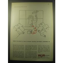 1959 WJR Radio Station Ad - How to make a sale when you're outside looking in