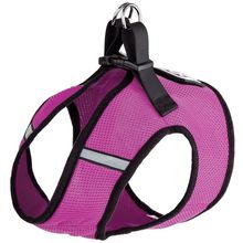 Boston Nylon Mesh Step-In Harness with removable patch Hot Pink 27" to 31"
