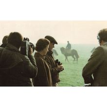 Queen Elizabeth II With Ian Balding Horse Racing Trainer at Berkshire Postcard