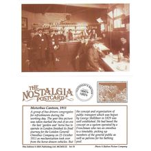 Postcard London Motorbus Canteen 1911 Bus Drivers Lunch - Nostalgia