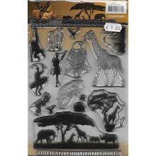Amy Design. A5 Wild Animals Stamp Set. Stamping Cardmaking Scrapbooking Crafts