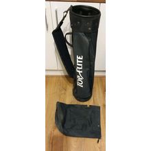 Top Flite Pencil Golf Club Bag Shoulder Raincover Hood Strap Blue Sunday Weekend