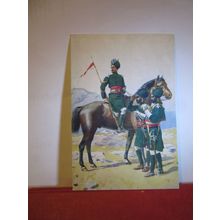 form. HYDERABAD CONTINGENT CAVALRY by A C Lovett postcard National Army Museum =