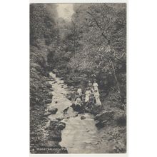 Watersmeet, Pashmarhi INDIA early 20th C. RPPC by Hunt's