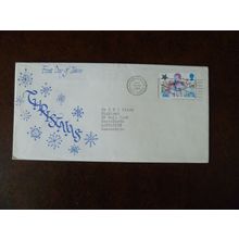 1985 GB Christmas stamp 12p Principal Boy FDC Haywards Heath SG1303 slogan FDI
