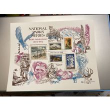 ICOLLECTZONE US 1448-54 National Parks FDC Sheet Engraved (A800)