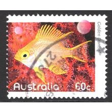 AUSTRALIA 2010: FISHES OF THE REEF - 60c GOLDEN DAMSEL USED (G7)