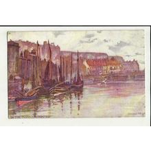 Yorkshire WHITBY Harbour Tuck Oilette Postcard (6272)