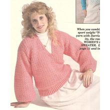 Crochet Sweater Pattern Woman's Purfect Puff Sweater