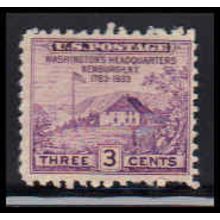 752 3c Washington's Hdqs Just Clears MNH O4663
