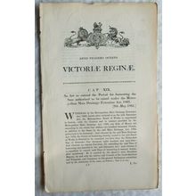 1865 Act of Parliament: Metropolitan Main Drainage Extension