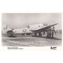 Bristol Beaufort Two Bristol Taurus VI Engines Military Plane Postcard