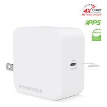 HyperGear SpeedBoost 45W USB-C PD Laptop Wall Charger with PPS[ White ]