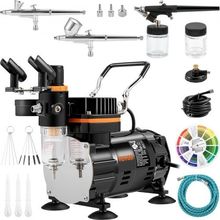 Airbrush Kit, Professional Airbrush Set with Compressor, Airbrushing System ...