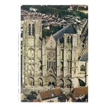 ST. ETIENNE CATHEDRAL, BOURGES used postcard 1984 =