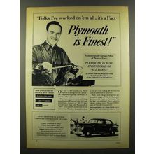 1941 Plymouth Cars Ad - I've Worked on 'Em All