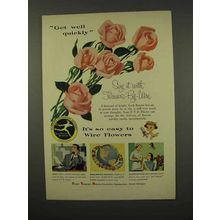 1956 FTD Florist Ad - It's So Easy to Wire Flowers
