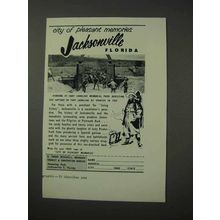 1958 Jacksonville Florida Ad - City Pleasant Memories