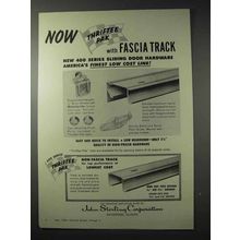 1958 John Sterling Fasia Track Ad - Thriftee Pak