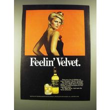 1979 Black Velvet Whisky Ad - Feelin' Velvet