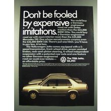 1986 Volkswagen Jetta Ad - Don't Be Fooled By Expensive Imitations