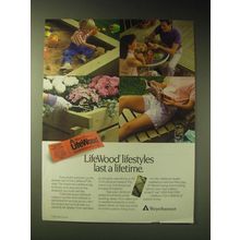 1989 Weyerhaeuser LifeWood Ad - LifeWood lifestyles last a lifetime