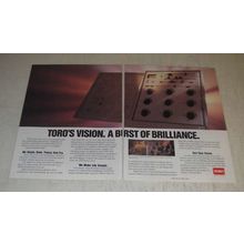 1989 Toro Vision I and II Controllers Ad - Toro's vision. A burst of brilliance