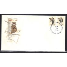 FDC HF 1757h 13c Racoon/2 (Cachet-U/A) Box0665
