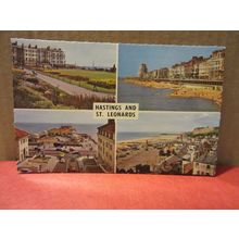 multiview, HASTINGS AND ST. LEONARDS, SUSSEX. unused postcard PLC3310 =
