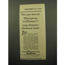 1950 Associated American Artists Galleries Ad - Have you seen