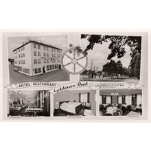 Goldenes Rad Friedrichshafen Hotel Restaurant Real Photo German Postcard