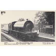 On The Lavender Line at Isfield 1984 Train Railway Postcard