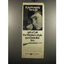 1967 Colt Colteer Autoloader Rifle Ad - If you're ready for a .22 get a Colt