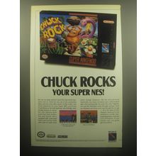 1993 Sony Imagesoft Chuck Rock Super NES Video Game Advertisement