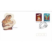 AUSTRALIA 2002 CHRISTMAS SET OF 2 FIRST DAY COVER CHRISTMAS HILLS FDI CANCEL
