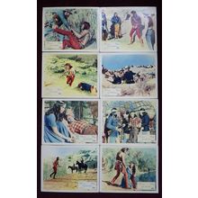 APACHE (1954) UK FOH / Lobby card set ***Burt Lancaster, Jean Peters***