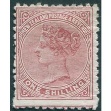 New Zealand 1882 1s red-brown Perf 12x11½ SG193 unused