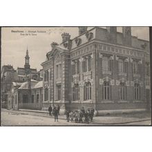 Groupe Scolaire, Rue de la Gare, Doullens, c.1910s - Lourlon CPA
