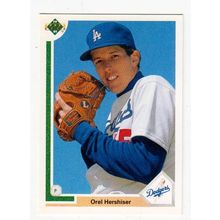 1991 Upper Deck Orel Hershiser baseball card #524 – Dodgers