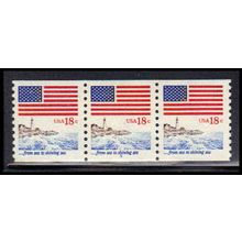 1891 18c U.S. Flag Very Fine MNH SG PNC 5/3 PA2200